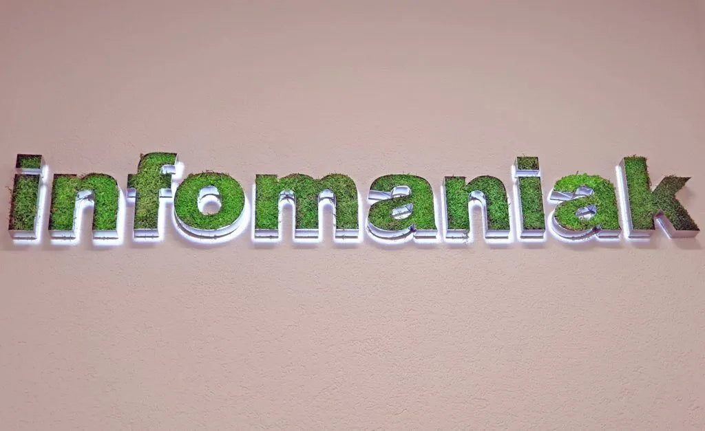 Logo Infomaniak en mode green