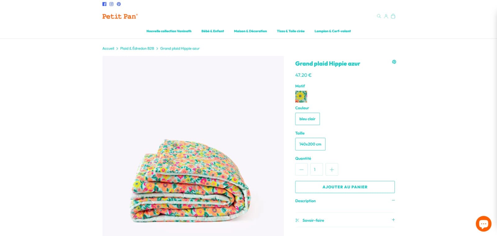 Capture d'écran de la migration Shopify Plus de Petit Pan