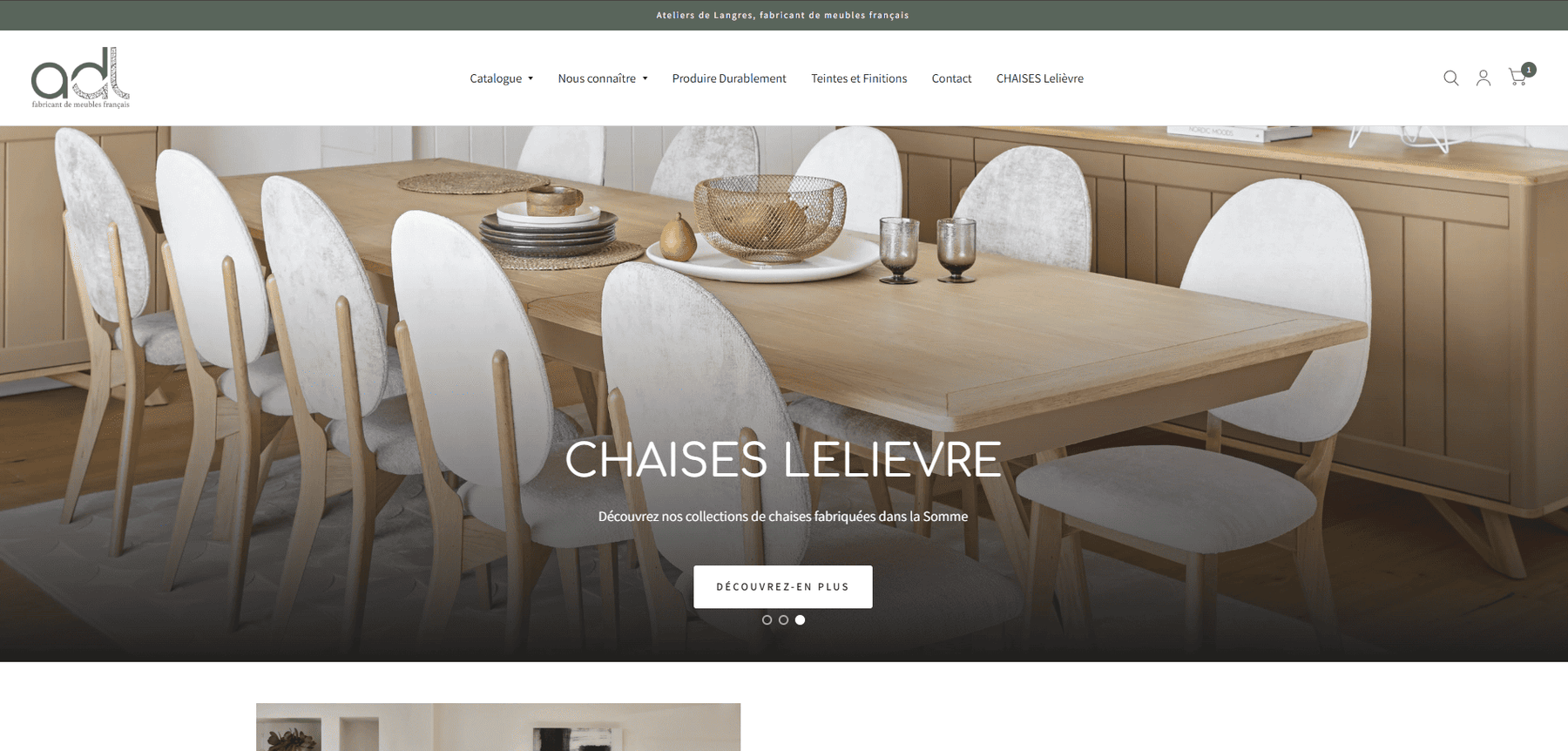 Page d'accueil des Ateliers de Langres