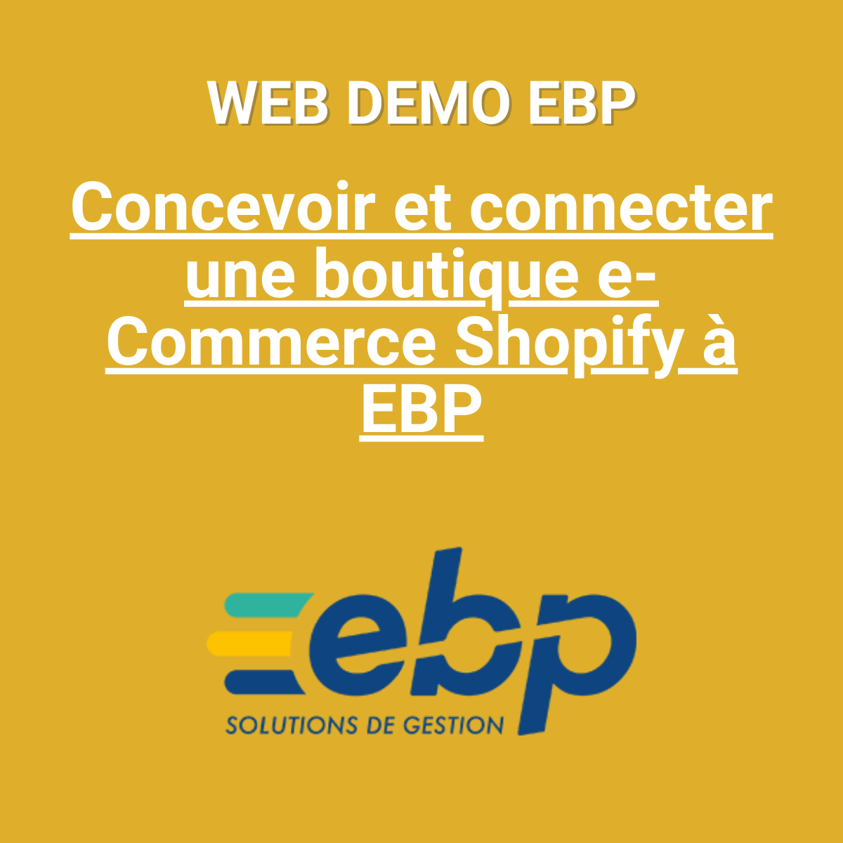 Pourquoi et Comment développer son site e-commerce ou son portail de commande B2B/B2C Shopify connecté à EBP ?