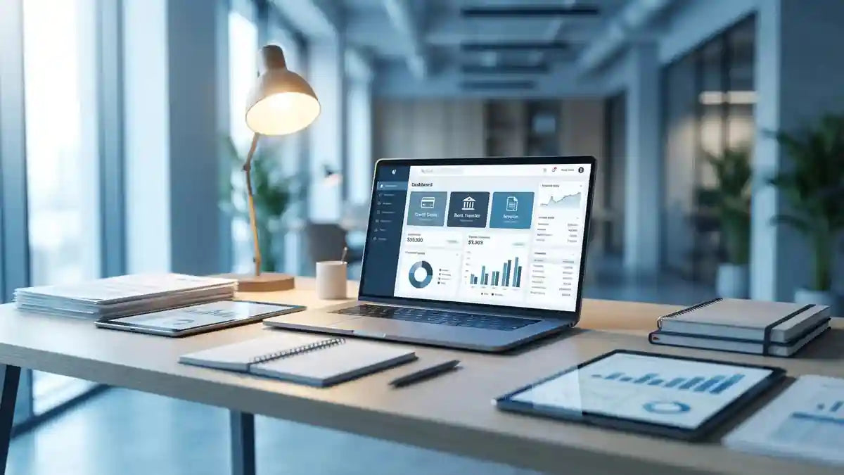 Tableau de bord paiement e-commerce B2B avec moyens paiement et factures Shopify