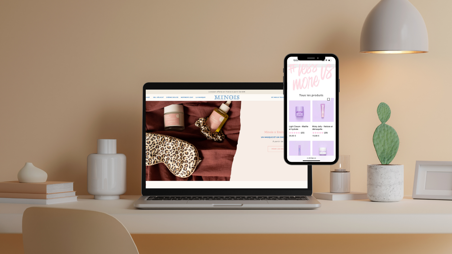 Illustration d'un portail de commande sur Shopify en prenant en exemple notre réalisation Minois Paris