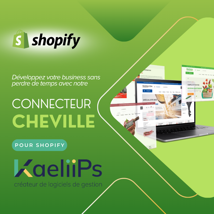 Connecteur Cheville Kaeliips pour Shopify