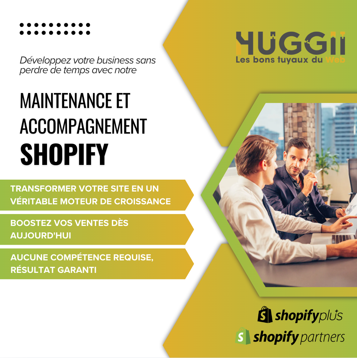 Service d'accompagnement et de maintenance pour Shopify
