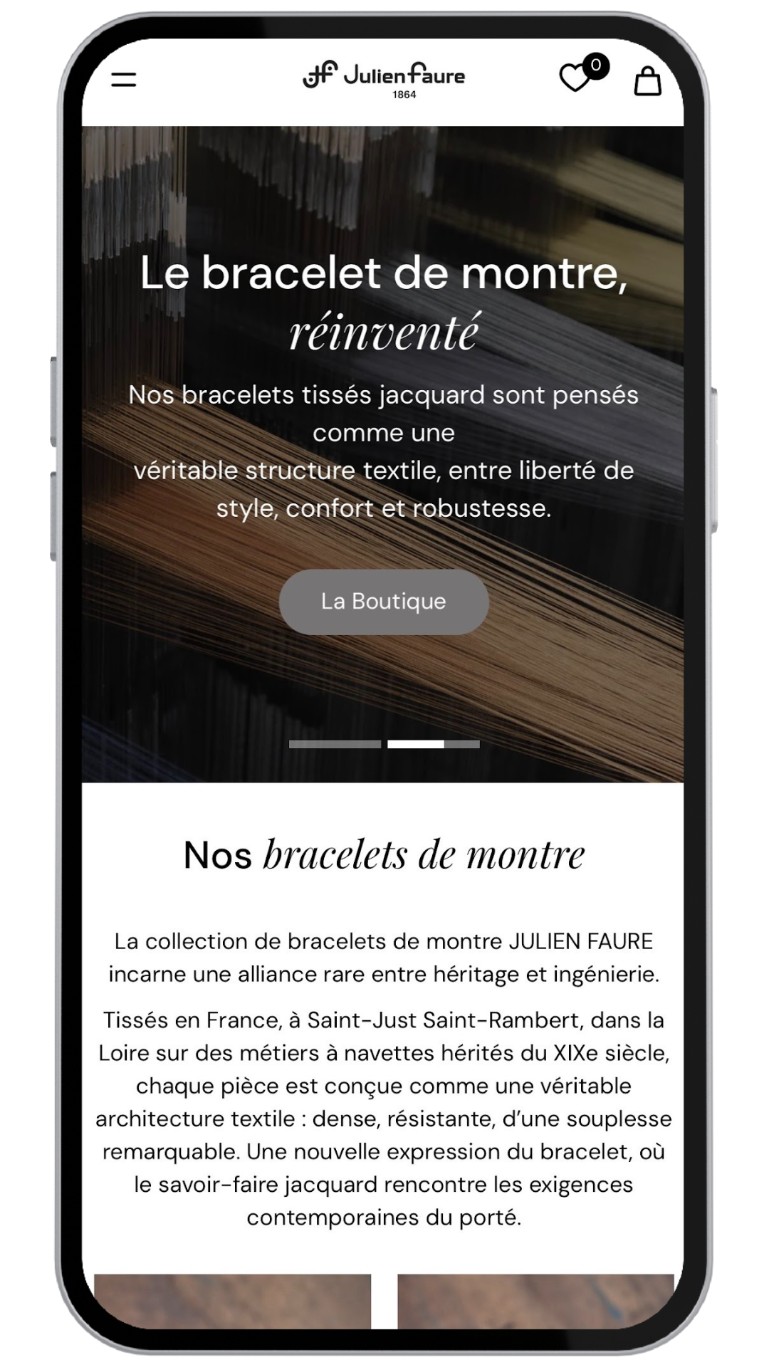 Capture d'ecran telephone du site coutume cafe