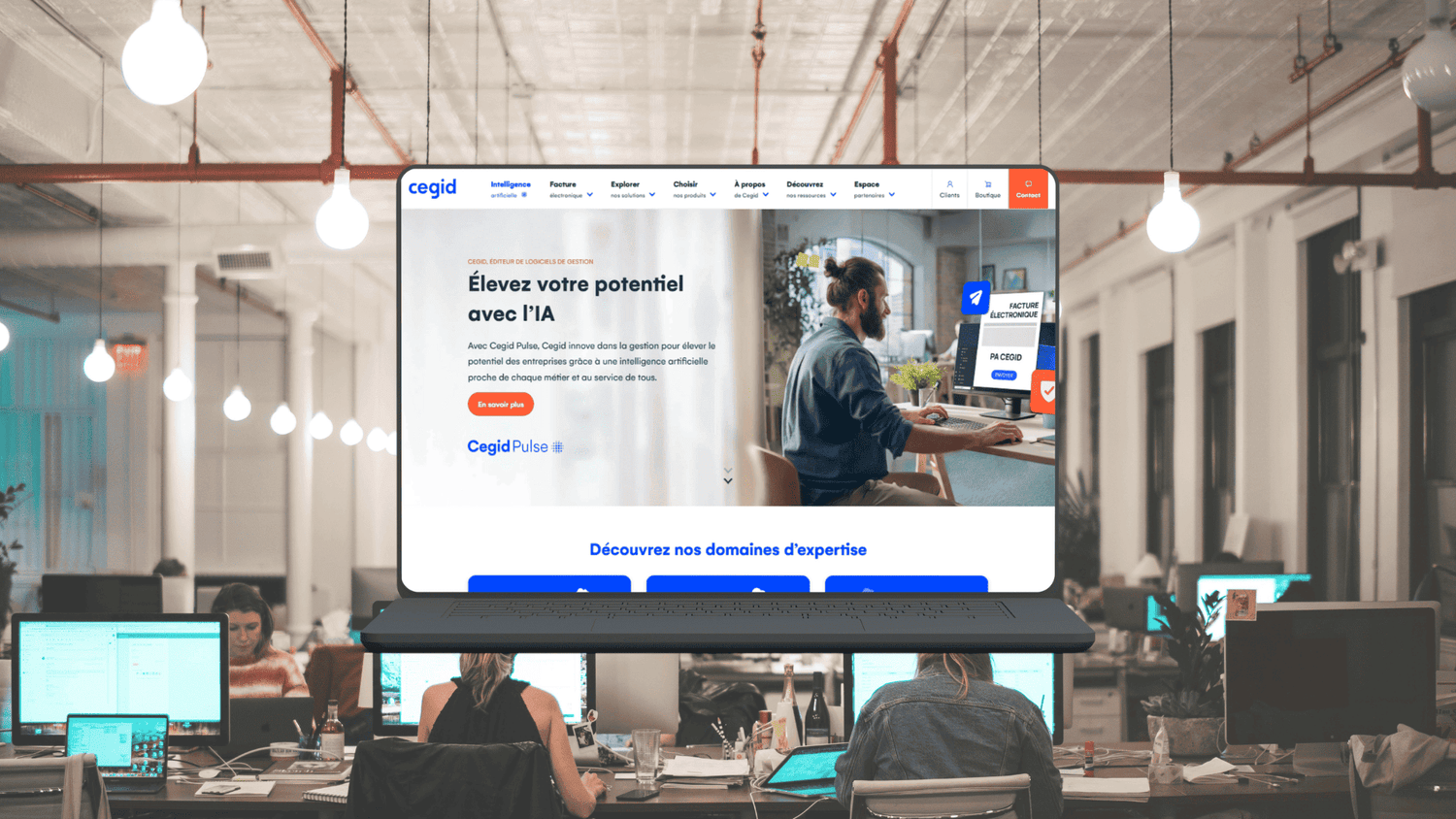 Homepage du partenaire Cegid