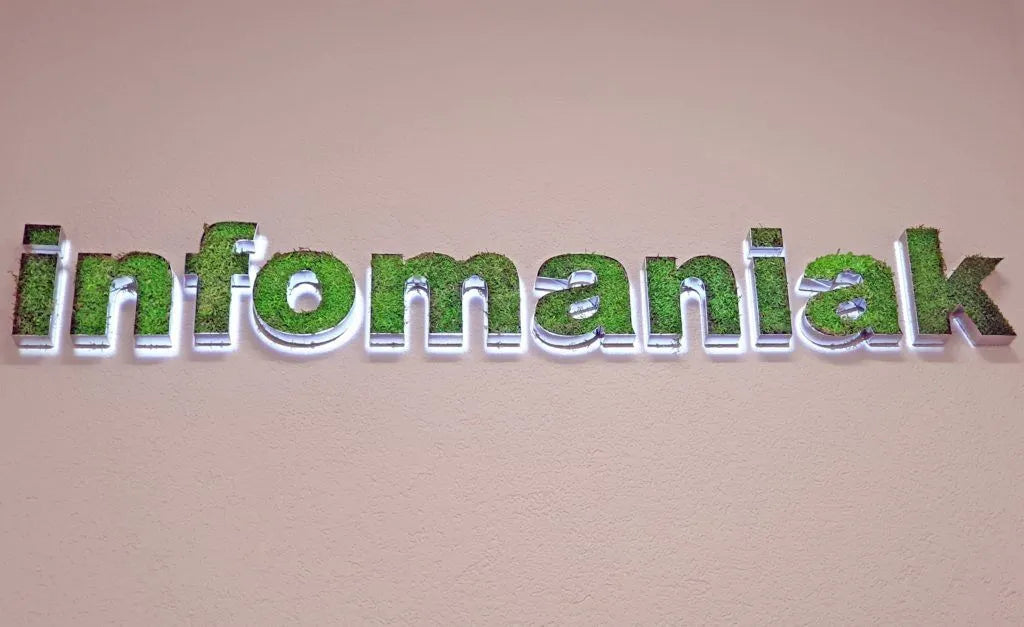 Logo Infomaniak en mode green