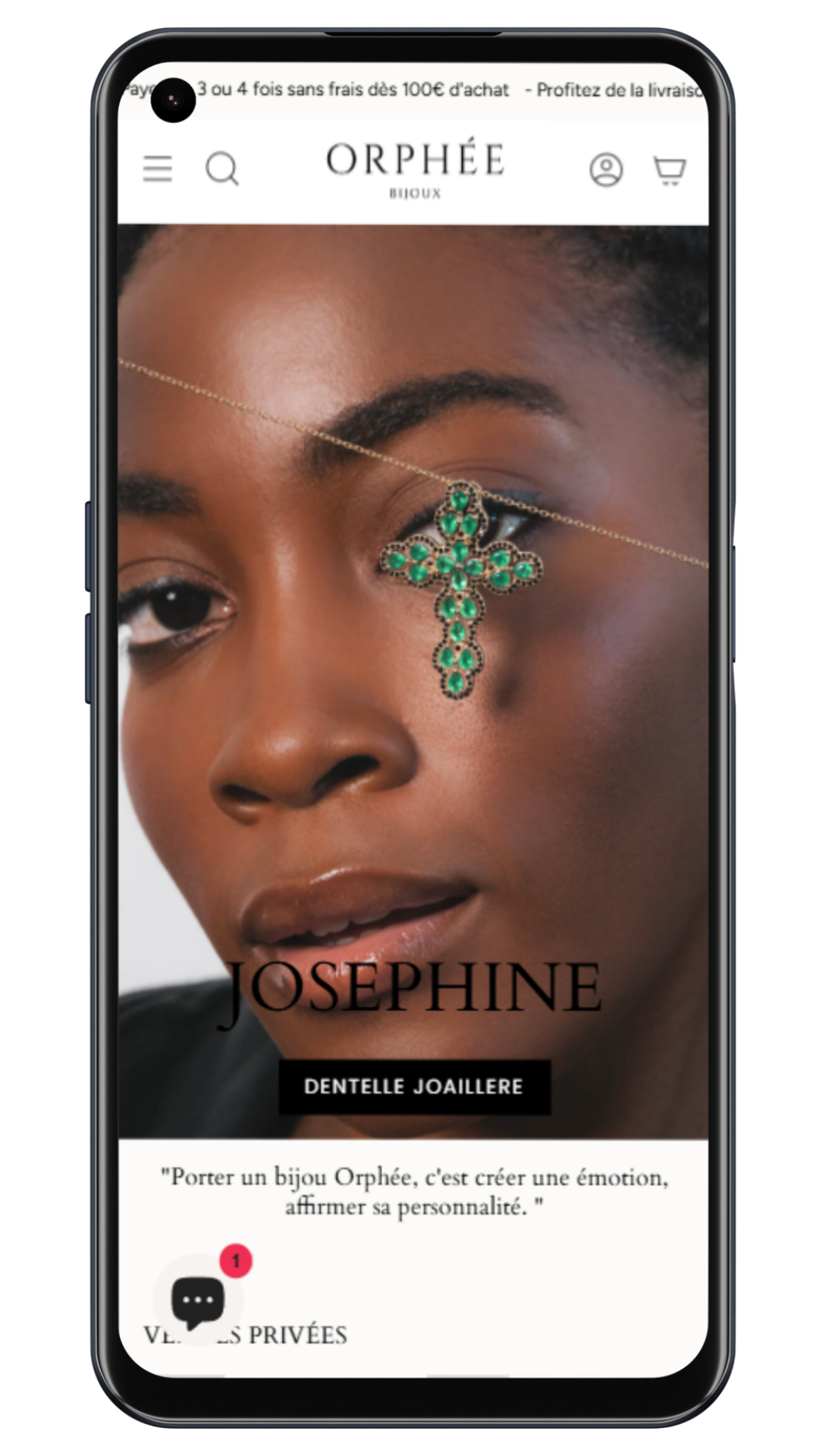 Apercu téléphone d'Orphée Bijoux