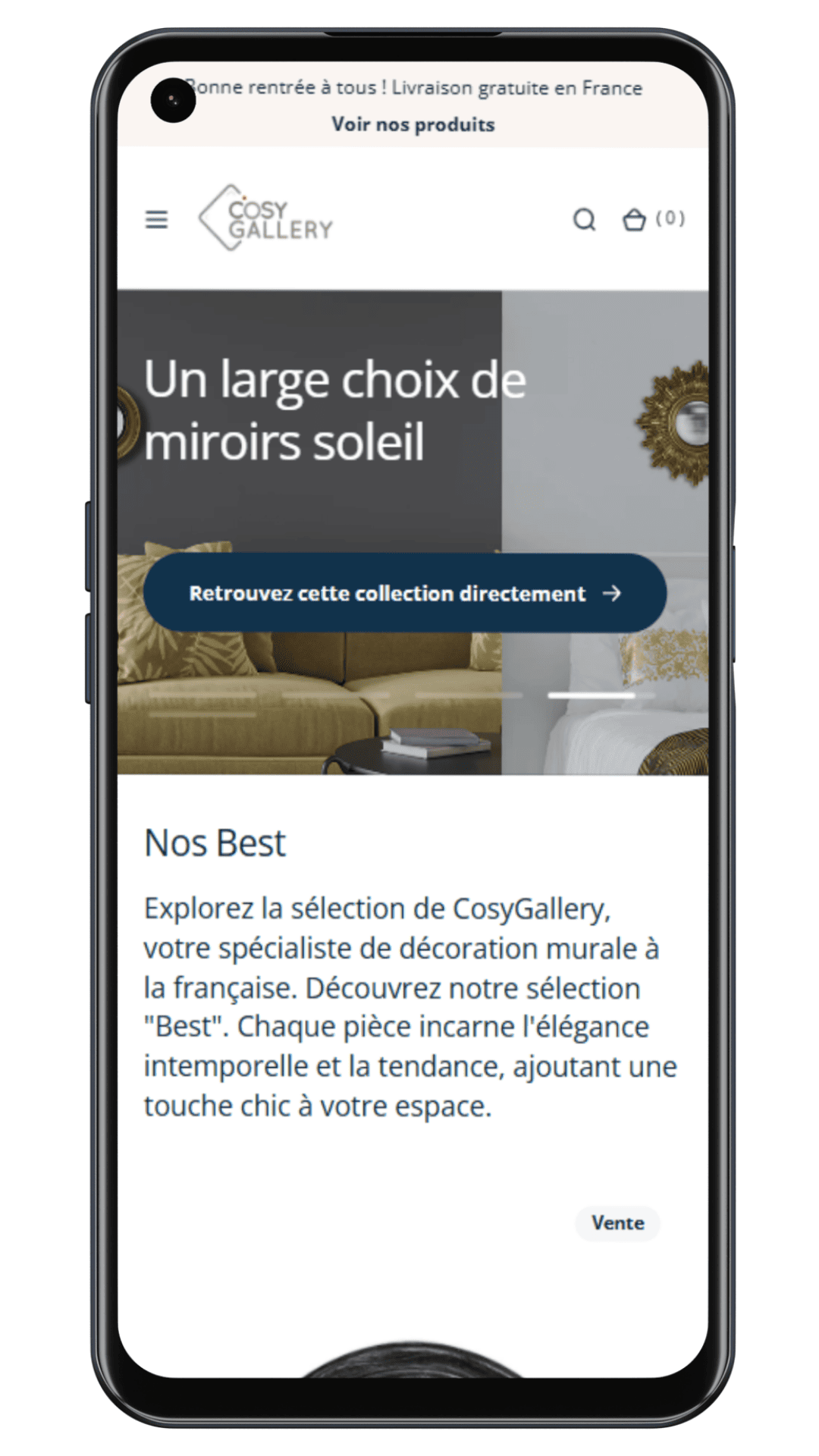 Apercu téléphone de Cosy Gallery