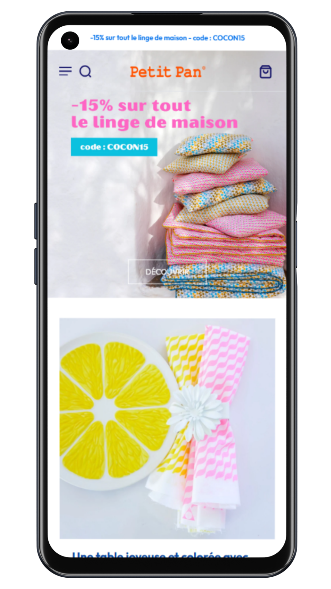 Apercu téléphone de Petit Pan