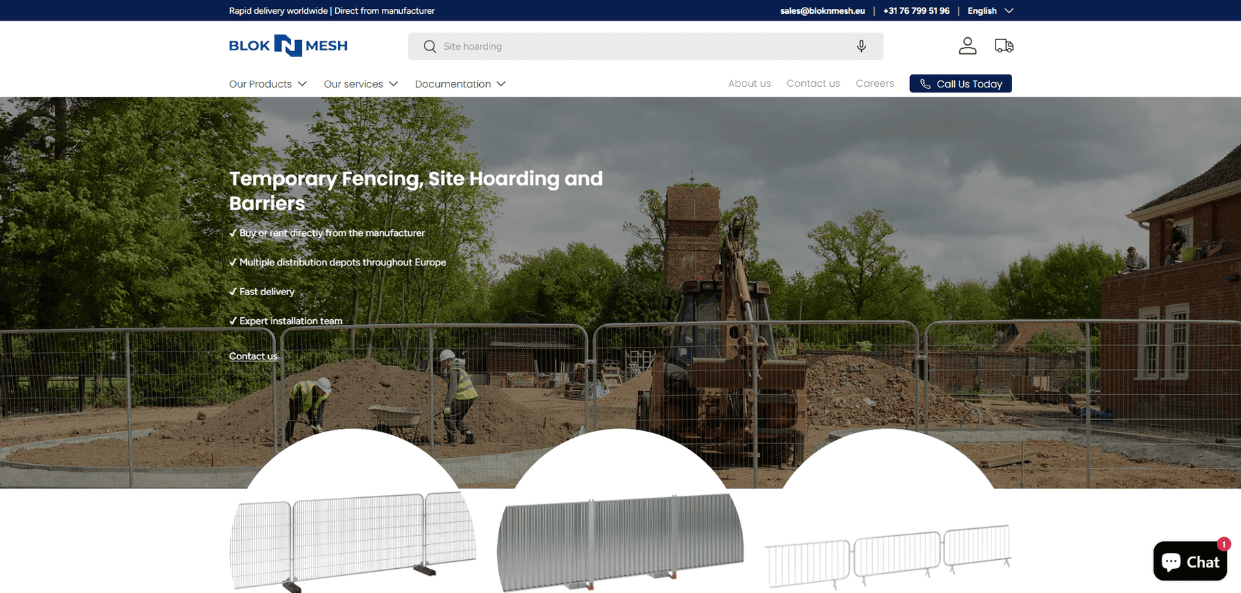 Page d'accueil de Bloknmesh